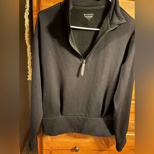 Athleta Black Quarter-Zip Sweater